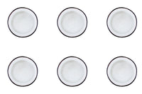 Assiette IRIS Ø16cm - 6 pièces - Blanc ivoire
