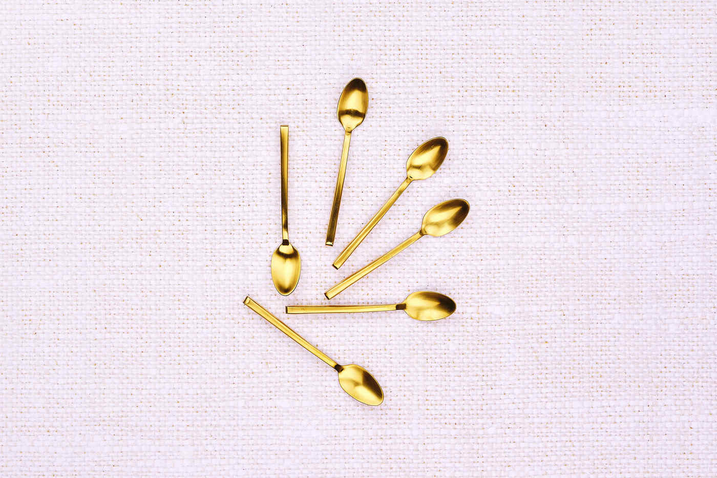 Coffret 6 petites cuillères OLAF - Gold