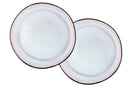 Plateau de service IRIS Ø32cm - 2 pièces - Blanc ivoire