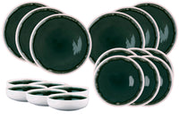 Service Les Essentiels OXYGEN - 18 pièces - Vert de gris